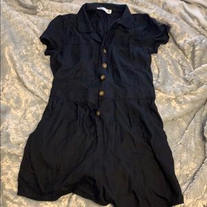 Navy shorts romper
